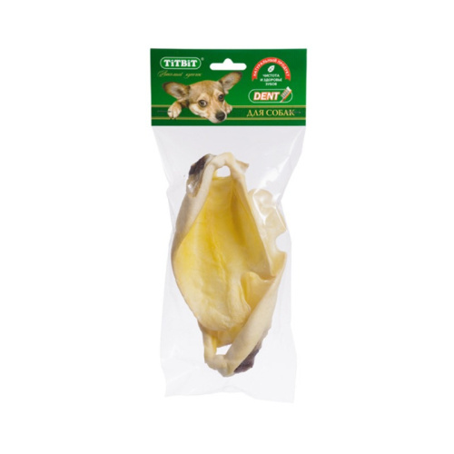 Titbit ухо говяжье 2 - мягкая упаковка - 60 г с говядиной Россия 1 уп. х 1 шт. х 0.06 кг