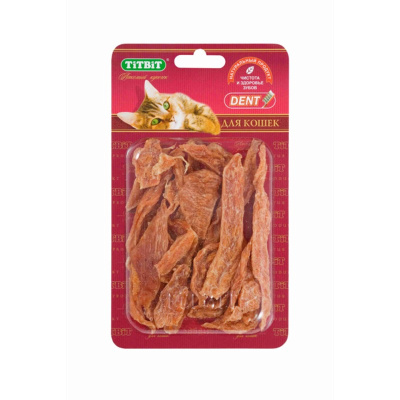 TiTBiT лакомство для кошек филе куриное соломка Б2-S - 22 г для взрослых с курицей Россия 1 уп. х 1 шт. х 0.035 кг