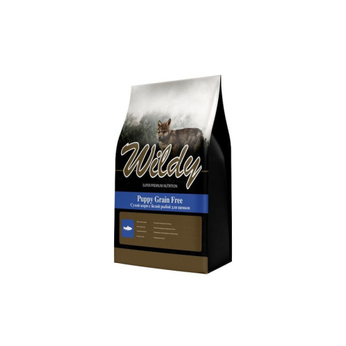 Wildy Puppy Grain Free сухой корм для щенков, с белой рыбой - 3 кг супер премиум для щенков с белой рыбой мешок Россия 1 уп. х 1 шт. х 3 кг