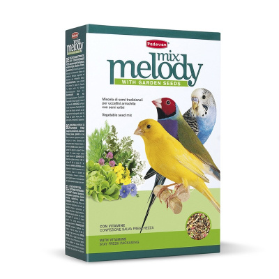 Padovan Melodymix корм для декоративных птиц дополнительный корм для пения - 300 г повседневный премиум для взрослых Импортный корм 1 уп. х 1 шт. х 0.3 кг