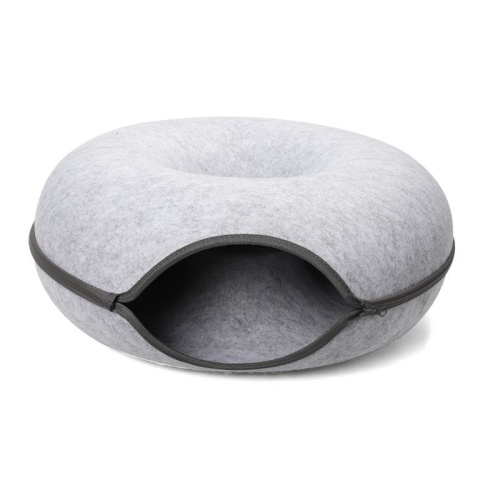 Triol лежанка для животных круглая из войлока "Ватрушка", серая, размер S - 500х500х200мм для всех пород Россия 1 уп. х 1 шт. х 0.56 кг