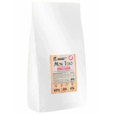 Mon Tero Superpremium Adult All Breed Monoprotein сухой корм для собак всех пород склонных к аллергии и проблемам с пищеварением, с индейкой - 15 кг супер премиум холистики для взрослых с индейкой мешок Россия 1 уп. х 1 шт. х 15 кг