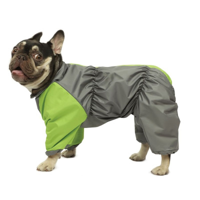 Gamma комбинезон демисезонный "Французский бульдог", серо-салатовый, размер M, 41х74см m Россия 1 уп. х 1 шт. х 0.186 кг
