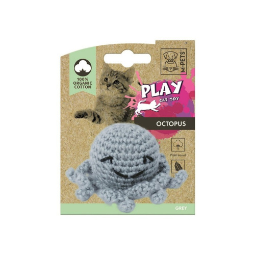Mpets Ltd игрушка для кошек "Осьминог" с кошачьей мятой, серый, 7,5x7,5x 5,5 см для всех возрастов Китай 1 уп. х 1 шт. х 0.03 кг