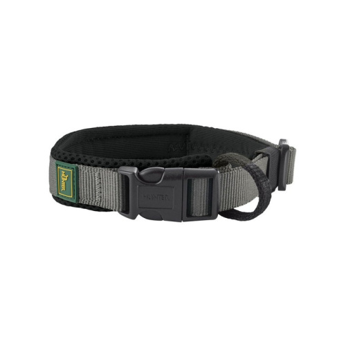 Hunter Ошейник для собак "Hunter Maldon", 55-65 см, размер XL, черный, серый Германия 1 уп. х 1 шт. х 0.109 кг