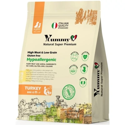 Yummy Linea сухой корм для щенков мелких и миниатюрных пород, с индейкой - 8 кг супер премиум для щенков с индейкой для всех пород мешок Россия 1 уп. х 1 шт. х 8 кг