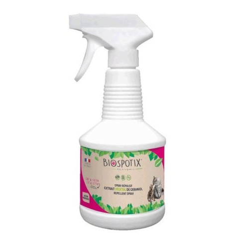 Biospotix Cat spray спрей от блох для кошек 500 мл от вшей для взрослых для всех пород Франция 1 уп. х 1 шт. х 0.572 кг