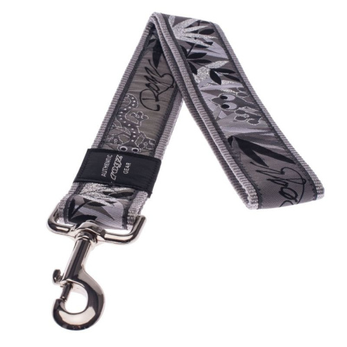 Rogz поводок-водилка для собак гигантских пород размер XXL серия Fancy Dress. Длина 50 см серый, серебро премиум для всех возрастов xxl ЮАР 1 уп. х 1 шт. х 0.13 кг