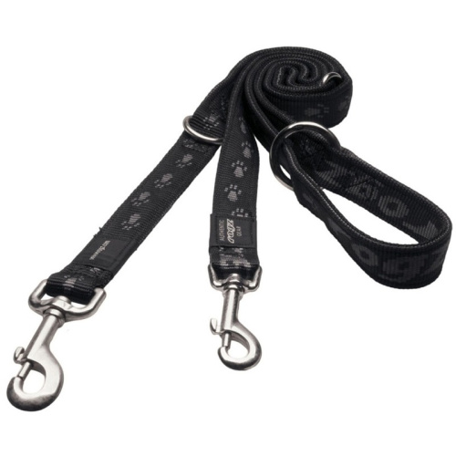 Rogz поводок-перестежка для собак средних пород размер M серия Fancy Dress. Длина до 180 см черный мультиколор премиум для всех возрастов m ЮАР 1 уп. х 1 шт. х 0.12 кг