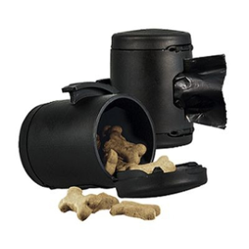 Аксессуар для рулеток flexi Multi Box S-M/L (мультибокс для лакомств/пакетиков д/сбора фекалий) черный премиум для всех пород Германия 1 уп. х 1 шт. х 0.1 кг