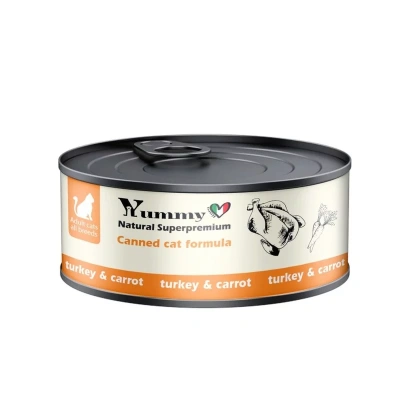 Yummy Linea влажный корм для кошек, с индейкой и овощами, в консервах - 100 г супер премиум для взрослых с индейкой для всех пород мешок Россия 1 уп. х 12 шт. х 1.2 кг