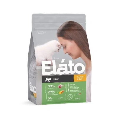 Elato Holistic сухой корм для котят с курицей и уткой - 300 г супер премиум холистики для котят с курицей мешок Импортный корм 1 уп. х 1 шт. х 0.3 кг