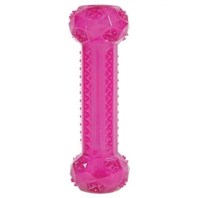 Zolux Игрушка хрустящая палочка с пищалкой из ТПР для собак, 25 см, малиновая породы мелкого размера 1 уп. х 1 шт. х 0.22 кг
