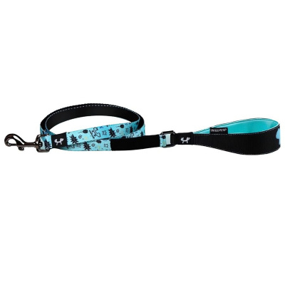 United Pets Поводок для собак Complete me Writing 140 см, 16 мм, голубой с рисунком Китай 1 уп. х 1 шт. х 0.09 кг