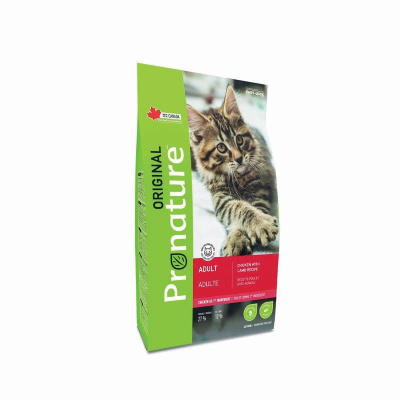 Pronature Original сухой корм для взрослых кошек с курицей и ягненком - 5 кг повседневный супер премиум для взрослых с ягненком мешок Китай 1 уп. х 1 шт. х 5 кг