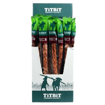 Titbit лакомство Жевательные палочки S для собак, с говядиной - 10 г для взрослых для всех пород Россия 1 уп. х 1 шт. х 0.01 кг