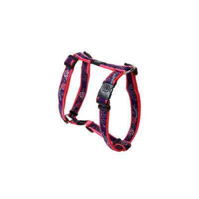 Шлейка Rogz для крупных собак регулируемая SJ02X, красная 56 - 95 см премиум для всех возрастов xl ЮАР 1 уп. х 1 шт. х 0.215 кг