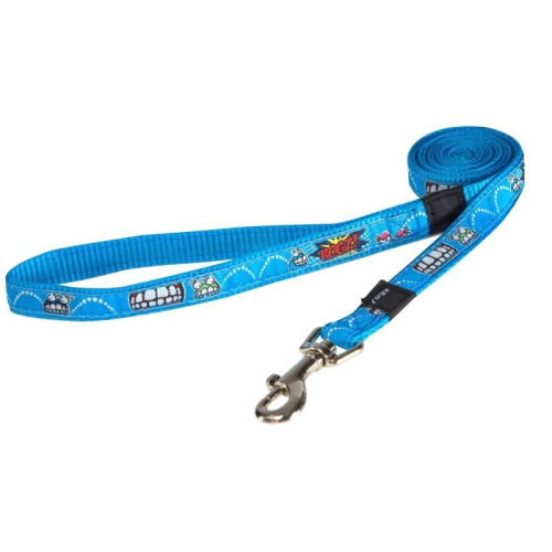 Rogz поводок удлиненный для крупных пород собак размер L серия Fancy Dress. Длина 180 см голубой премиум для всех возрастов l ЮАР 1 уп. х 1 шт. х 0.07 кг