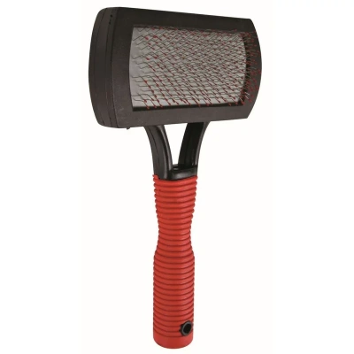 Щетка-пуходерка Trixie для собак односторонняя 17х10 см с пластиковой ручкой груминг эконом Китай 1 уп. х 1 шт. х 0.104 кг