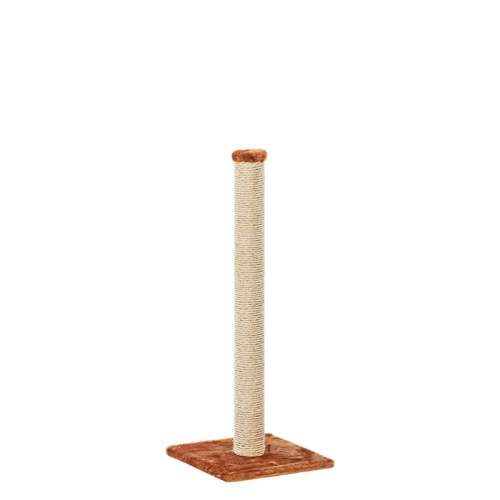 Столбик толстый Пушок когтеточка для кошек сизалевая коричневого цвета 1 м Россия 1 уп. х 1 шт. х 3.7 кг