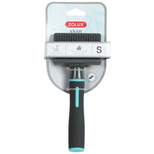 Zolux Щетка-пуходерка самоочищающаяся для собак, S 1 уп. х 1 шт. х 0.079 кг