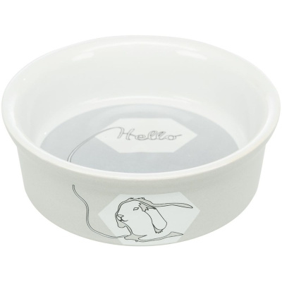 Trixie миска "Комический кролик" для грызунов, керамика - 240 мл, ф 11 см для всех возрастов Китай 1 уп. х 1 шт. х 0.09 кг