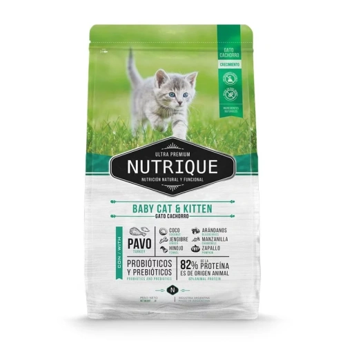 Vitalcan Nutrique Cat Kitten сухой корм для котят, с индейкой - 2 кг супер премиум для котят с индейкой для всех пород мешок Аргентина 1 уп. х 1 шт. х 2 кг