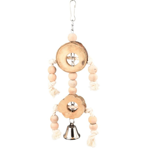 Flamingo игрушка для птиц, деревянная с колокольчиком - 37 см Китай 1 уп. х 1 шт. х 0.23 кг