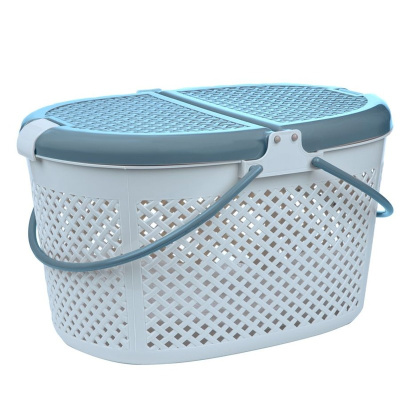 Triol переноска овальная для животных "Лукошко", голубая / Triol 470х340х280 мм для всех возрастов Россия 1 уп. х 1 шт. х 1.133 кг