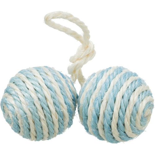 Trixie 2 мяча веревочных для кошек, 2 х 4,5 см Китай 1 уп. х 1 шт. х 0.1 кг