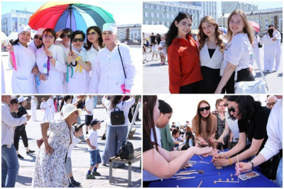 Фоторепортаж: в Якутске отмечают Всемирный день без табака / Саина Титова Якутск Якутск Республика Саха (Якутия)