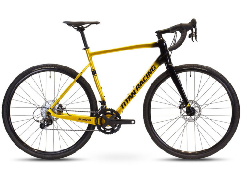 Шоссейный велосипед Titan Racing Switch Carbon Comp, год 2023, цвет Черный-Желтый, ростовка 20.5