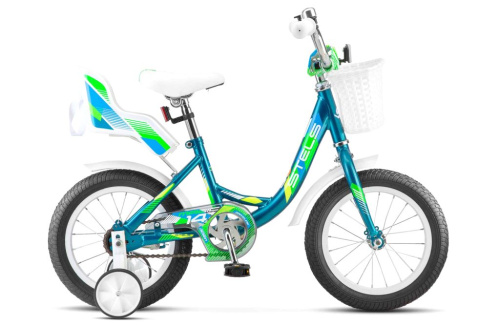 Детский велосипед Stels Magic 16, год 2026, цвет Синий-Зеленый