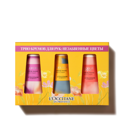 ТРИО КРЕМОВ ДЛЯ РУК: НЕЗАБВЕННЫЕ ЦВЕТЫ