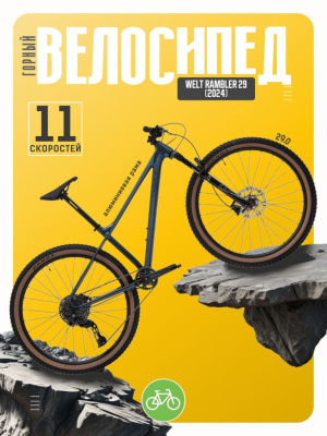 Горный велосипед Welt Rambler 29, год 2024, цвет Синий, ростовка 16