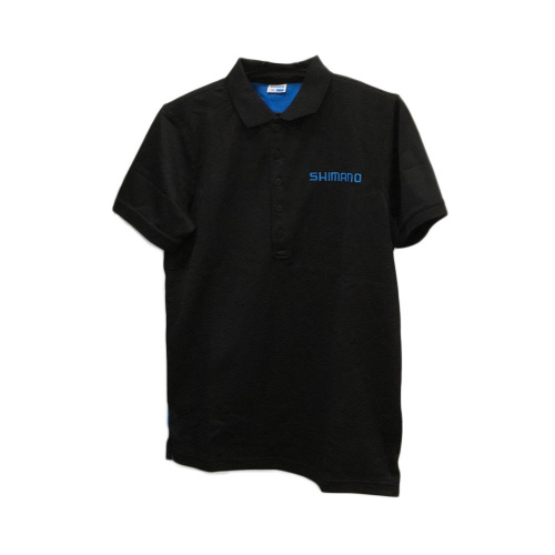 Shimano Поло Shimano кор/рук., цвет Черный-Синий, ростовка XXL