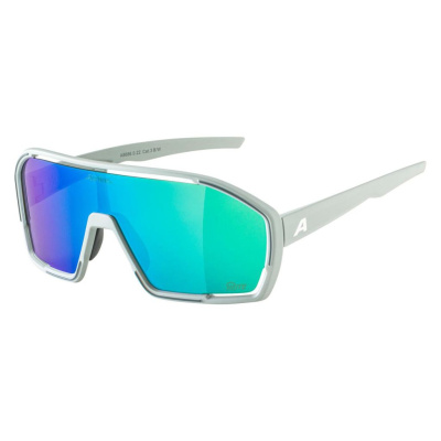 Alpina Велоочки Alpina Bonfire Q-Lite Smoke-Grey Matt/Green Mirror Cat.3, Hydrophobic, Fogstop (A8686022), цвет Серый-Зеленый