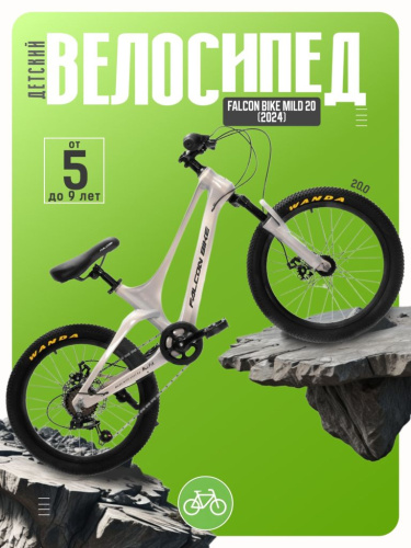 Детский велосипед Falcon Bike Mild 20, год 2024, цвет Серый