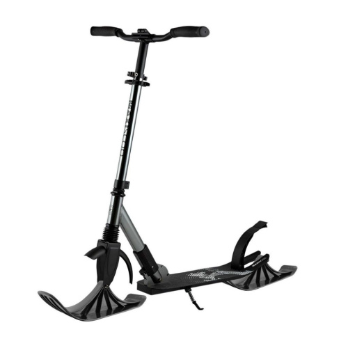 Самокат  Maxiscoo A2-230 (с лыжами), цвет Черный