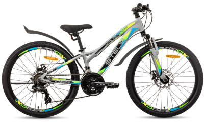 Подростковый велосипед Stels Navigator 465 MD 24 V010, год 2025, цвет Серый, ростовка 11