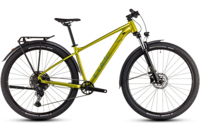 Горный велосипед Cube Aim SLX Allroad 29, год 2025, цвет Желтый-Зеленый, ростовка 16.5