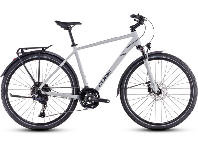 Дорожный велосипед Cube Nature Exc Allroad, год 2025, цвет Белый-Серый, ростовка 22