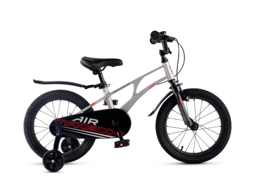 Детский велосипед Maxiscoo Air Стандарт Плюс 16, год 2025, цвет Серый
