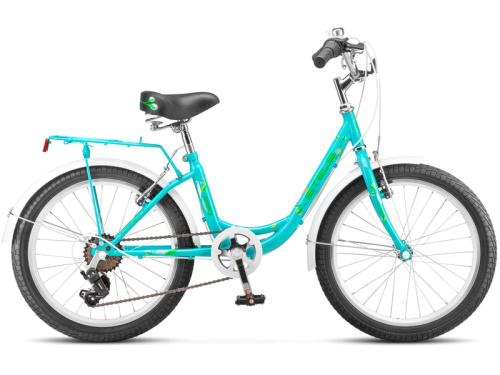 Детский велосипед Stels Cristy 220 V 20, год 2026, цвет Зеленый