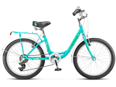Детский велосипед Stels Cristy 220 V 20, год 2026, цвет Зеленый