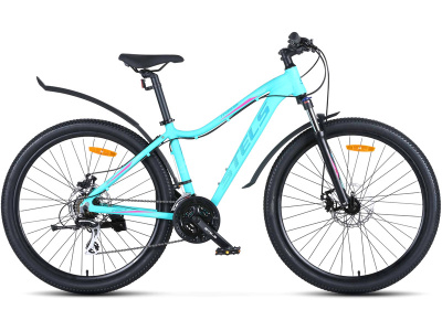 Женский велосипед Stels Miss 750 MD 27.5, год 2026, цвет Зеленый-Голубой, ростовка 18