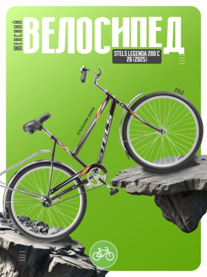 Женский велосипед Stels Legenda 200 C 26, год 2025, цвет Коричневый, ростовка 19