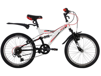 Детский велосипед Novatrack Dart 20, год 2020, цвет Белый
