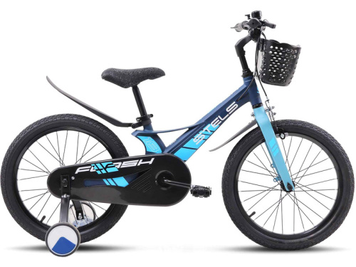 Детский велосипед Stels Flash KR 18, год 2026, цвет Синий-Зеленый