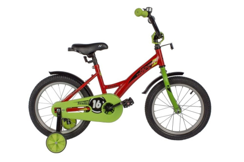 Детский велосипед Novatrack Strike 16, год 2022, цвет Красный